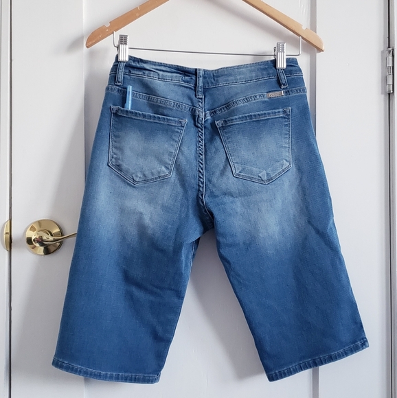 KanCan Women s9 Blue Denim Shorts Jorts - Picture 5 of 5